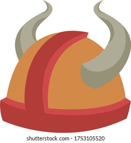 Wikungshelm, Illustration, Vektorgrafik auf weißem Hintergrund
