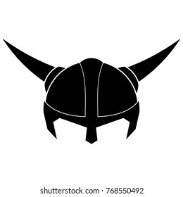 Viking Helmet Logo Basic Vector