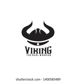 Viking helmet logo inspiration vector template