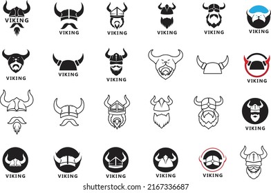 Viking Helmet Logo And Symbol