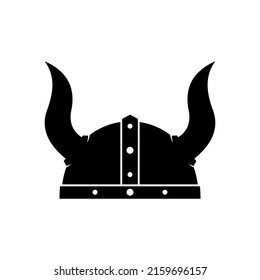 Viking Helmet Logo Vector Template