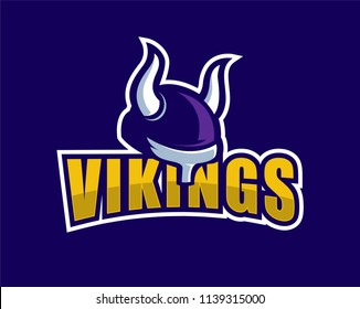 Viking helmet mascot design