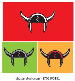 Viking helmet vector concept design