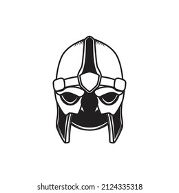viking helmets white background element- Logo label sign