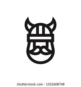 Viking icon vector