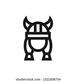 Viking icon vector