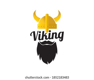 Viking illustration vector isolated on white background. Cool funny illustration. Cartoon design, artwork, t-shirt design