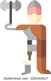 viking isolated design element stock illustration. Vector on a white background