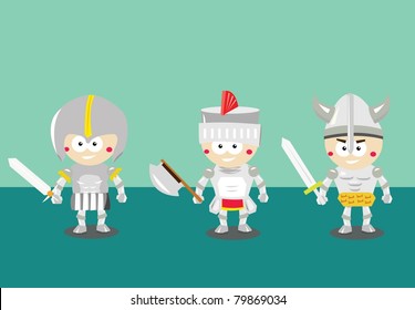 viking and knight