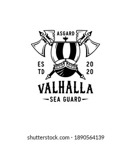 Viking labels, emblems and logo