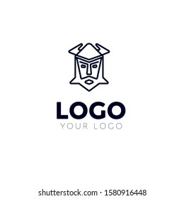 viking logo design creative logo icon