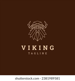 Viking logo design vector template