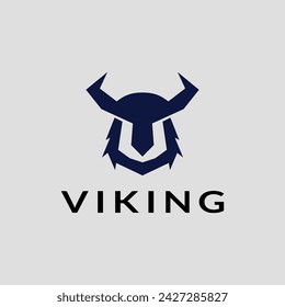 viking logo icon vector illustration