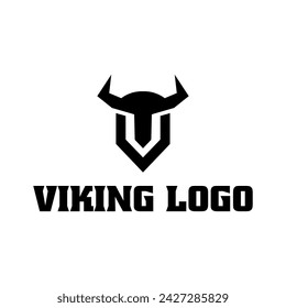 viking logo icon vector illustration