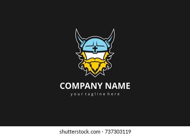 Viking logo ideas concept vintage mascot