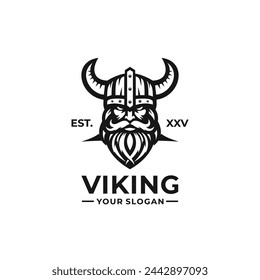 Viking logo vector. EPS 10 editable vector