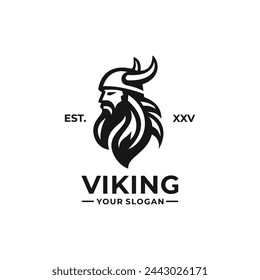 Viking logo vector. EPS 10 editable vector