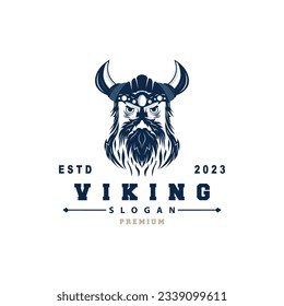 Viking logo, Vector illustration of Viking God, Simple Barbarian Sparta Inspiration Design, Templet Illustration
