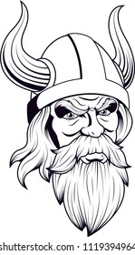 Viking man profile.