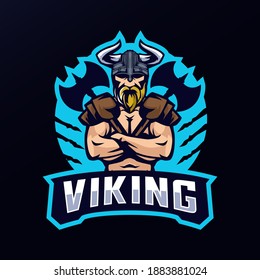 Design-Vorlage für das Wikingermascot-Logo