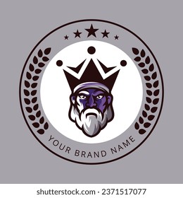 Viking mascot logo design vector with modern illustration concept style for badge; emblem and t shirt printing. Viking illustration for sport team.