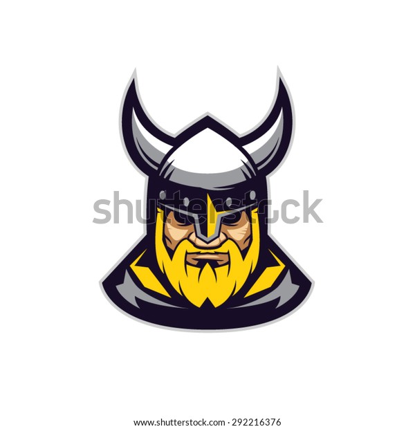 Viking Mascot Logo Design Vector Illustration Stock Vector (Royalty ...