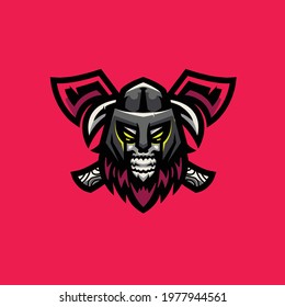 Viking Mascot Logo, Viking Esport Logo