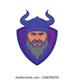 Viking Mascot  logo esport illustration vector