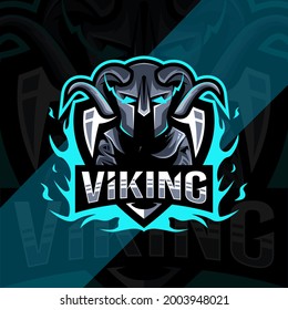 Viking Mascot Logo Template Design