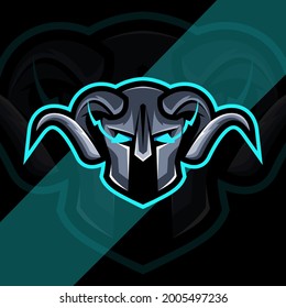 Viking mascot logo template design