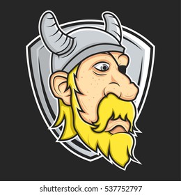 Viking mascot vector illustration