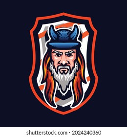 Viking mascots character esports style
