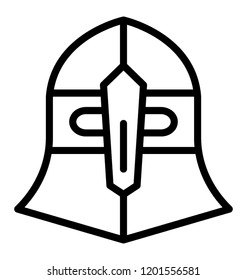 Viking mask or warrior mask icon 