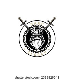 viking muscle gym and fitness logo, icon, initial, design.