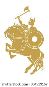 Viking on the horse
