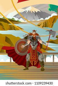 viking on ship