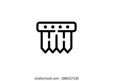 Viking Outline Icon - Skirt