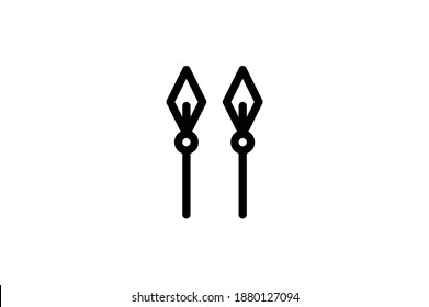 Viking Outline Icon - Spear