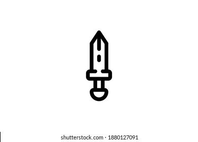 Viking Outline Icon - Sword