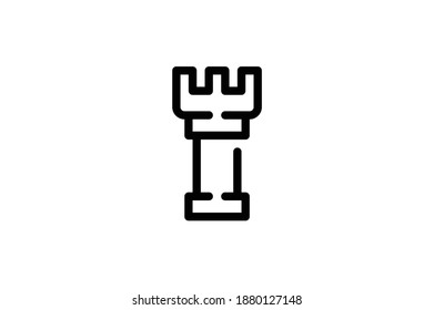 Viking Outline Icon - Tower