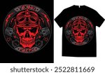 Viking riders thunder skull tshirt design