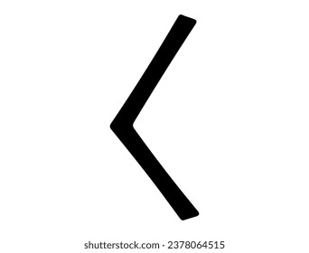 Viking rune alphabet silhouette vector art