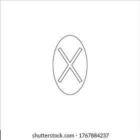 Viking rune. illustration for web and mobile design.