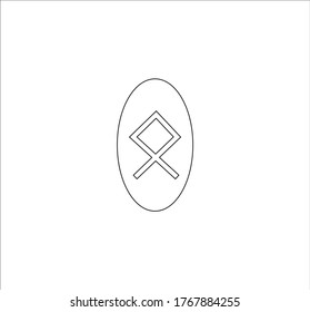 Viking rune. illustration for web and mobile design.