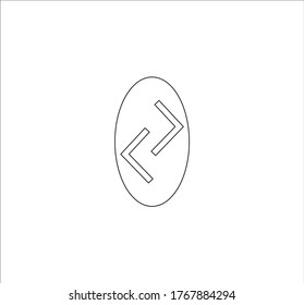 Viking rune. illustration for web and mobile design.