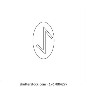 Viking rune. illustration for web and mobile design.