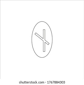 Viking rune. illustration for web and mobile design.