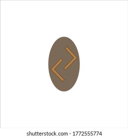 Viking rune. illustration for web and mobile design.