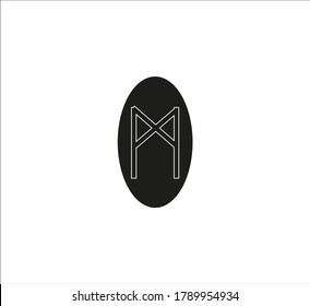 Viking rune. illustration for web and mobile design.