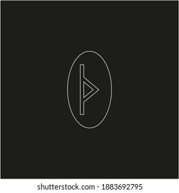 Viking rune. illustration for web and mobile design.